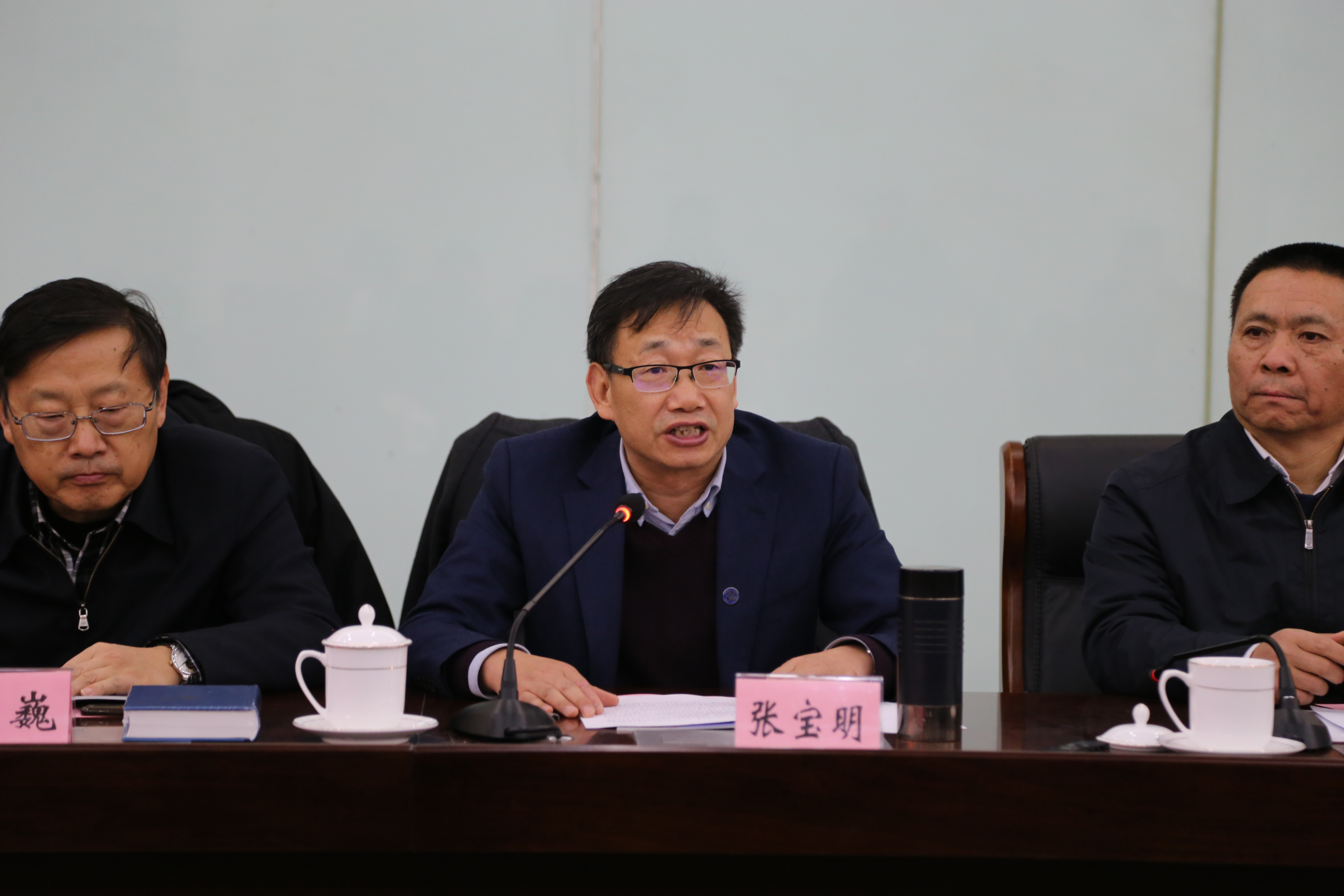 图为张宝明副书记致辞 (蔺楠 摄)